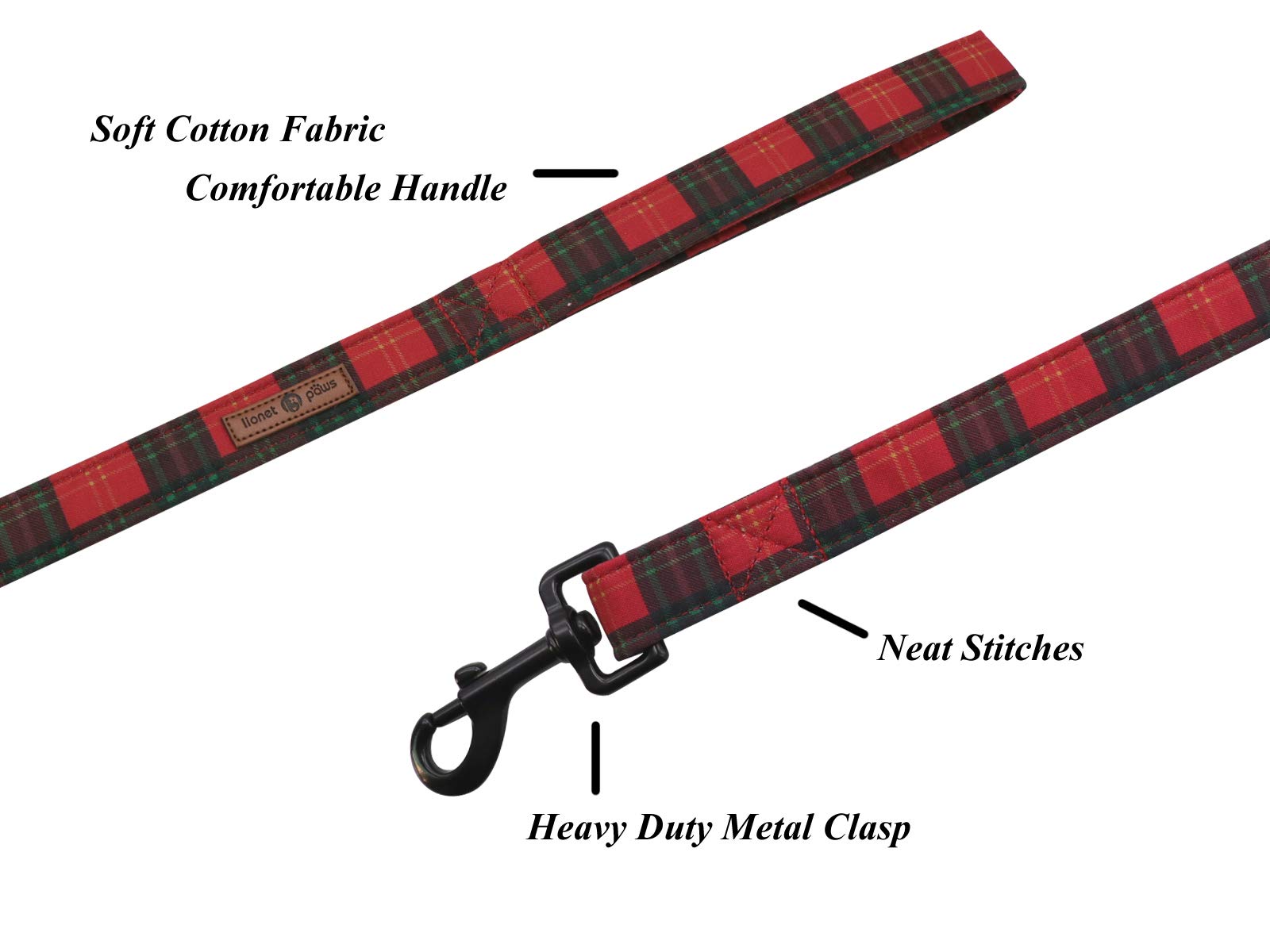 Lionet Paws Dog Leash,Handmade Dog Training Leash Matching Dog Collar For Small Medium Large Dog Pet Gift