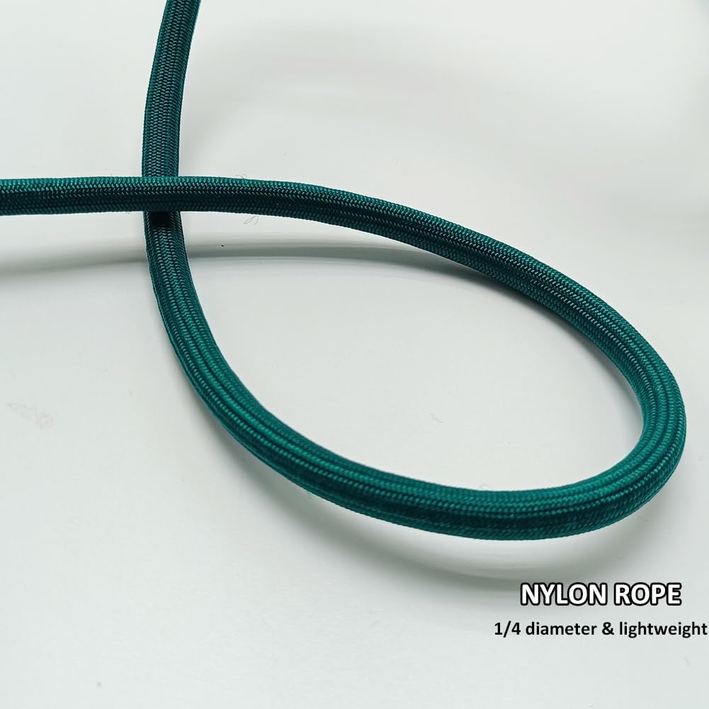 Btinesful 7Ft Slip Lead Dog Leash, Strong Nylon Rope Leash, 1/4 Inch Diam Dog Training Lead For Small Medium Large Dogs, Dark Gr