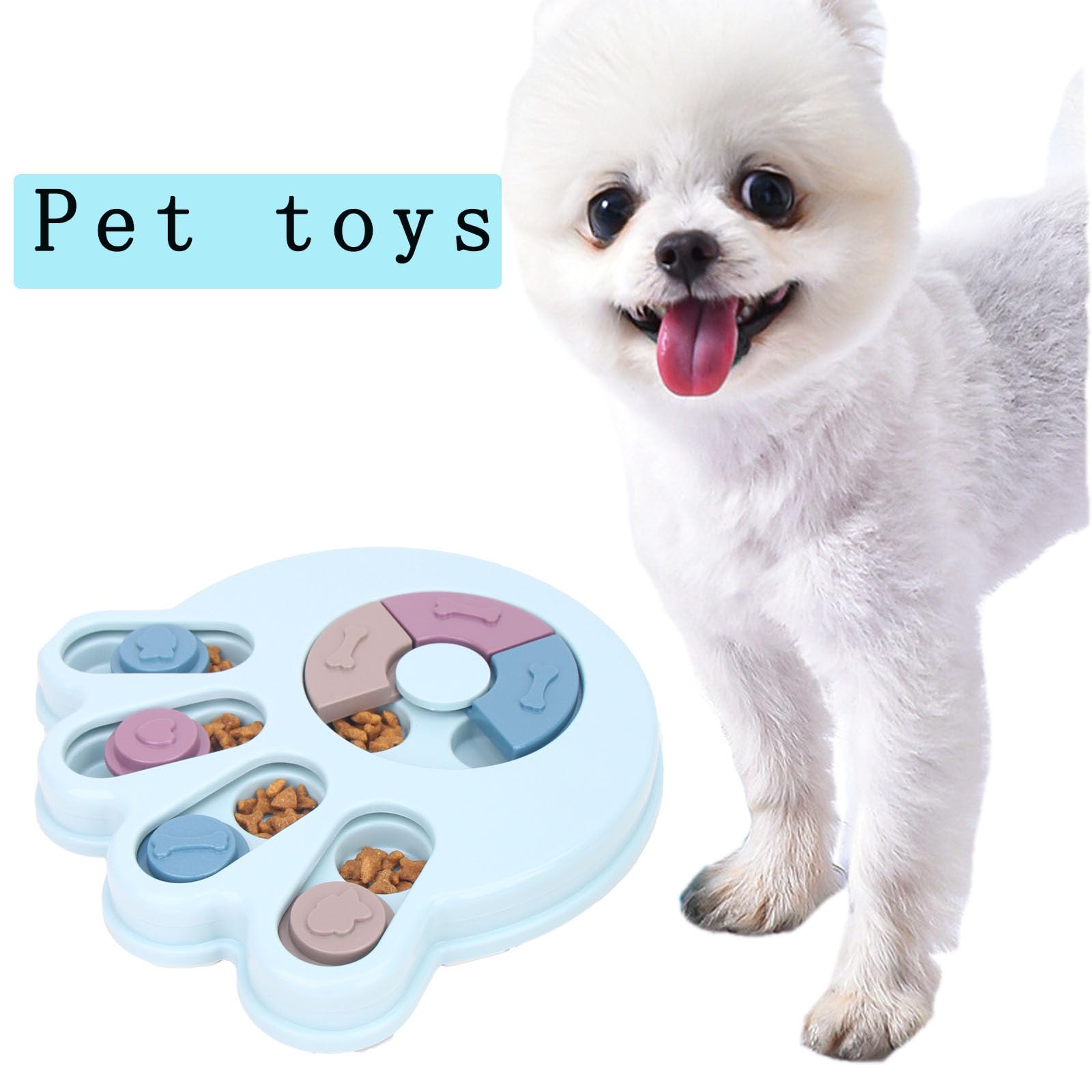 NAHANGPET Interactive Dog Puzzle Toys, Dogs Puzzle Feeder Toys for IQ Training, Puppy Puzzle Toys, Mentally Stimulating Treat Di