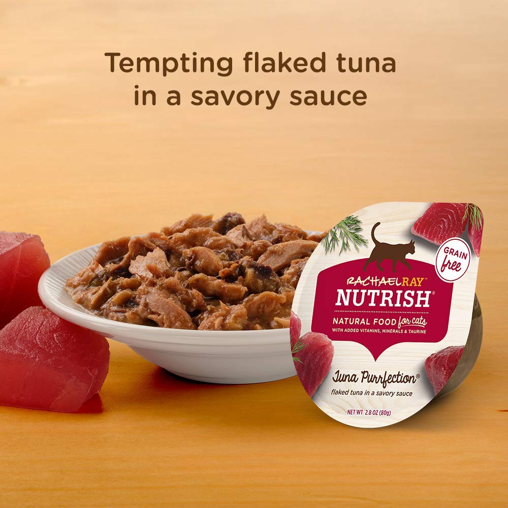 Rachael Ray Nutrish Natural Wet Cat Food, Tuna Purrfection Recipe, 2.8 Ounce Cup (Pack of 12), Grain Free