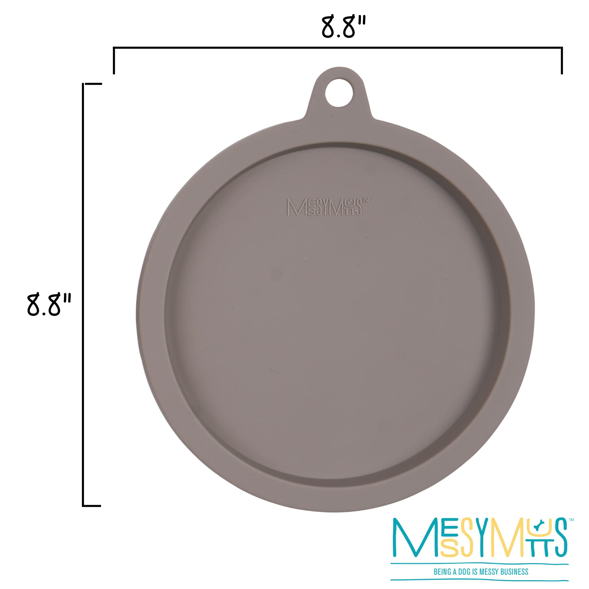 Messy Mutts Dog Bowl Silicone Cover Grey Xlarge