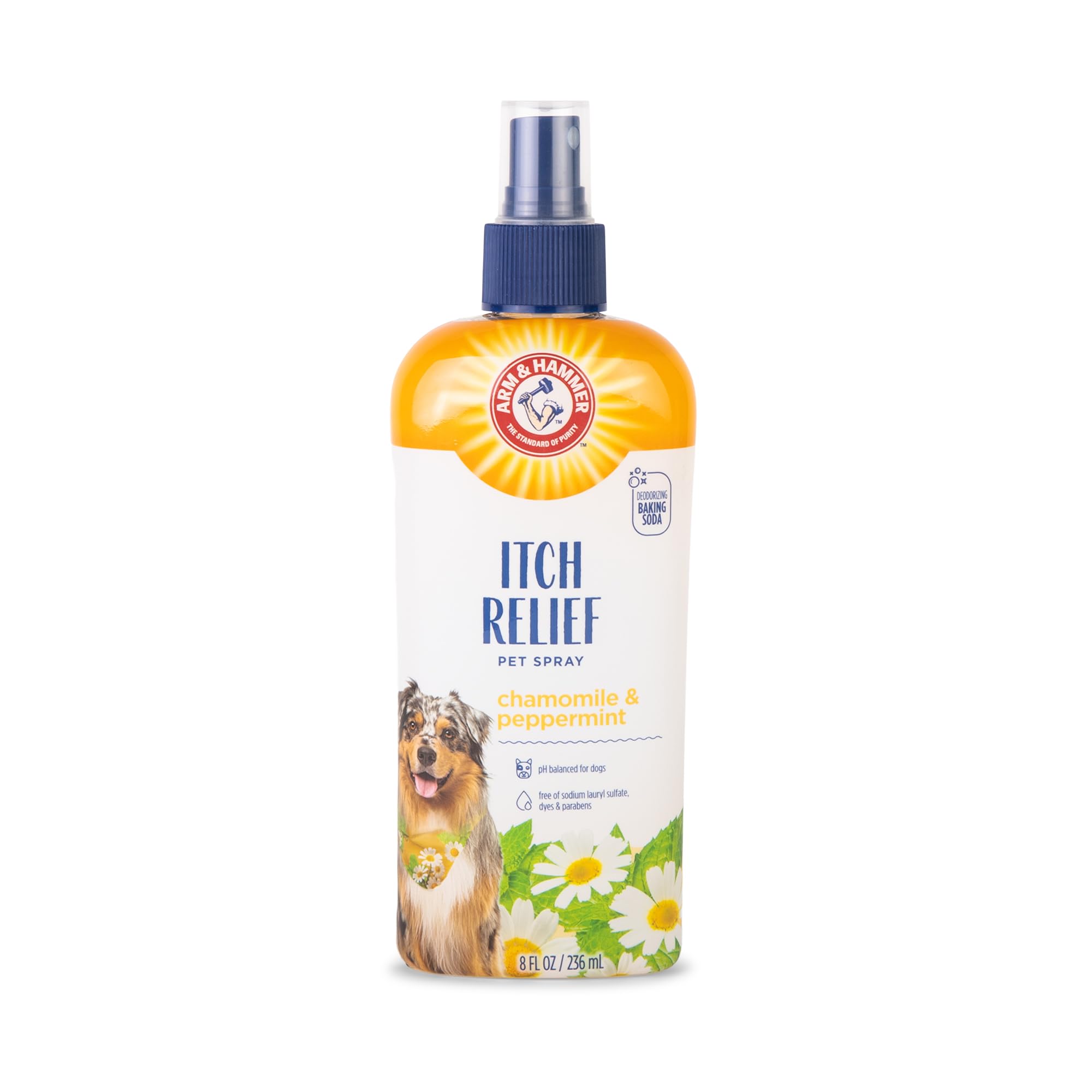 Arm & Hammer for Pets Itch Relief Spray for Dogs with Arm & Hammer Baking Soda, Chamomile and Peppermint Scent, 8oz | Profession