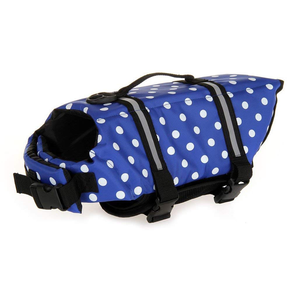 Tesoon Pet Dog Life Jacket - Doggy Life Vest Coat With Flotation And Float