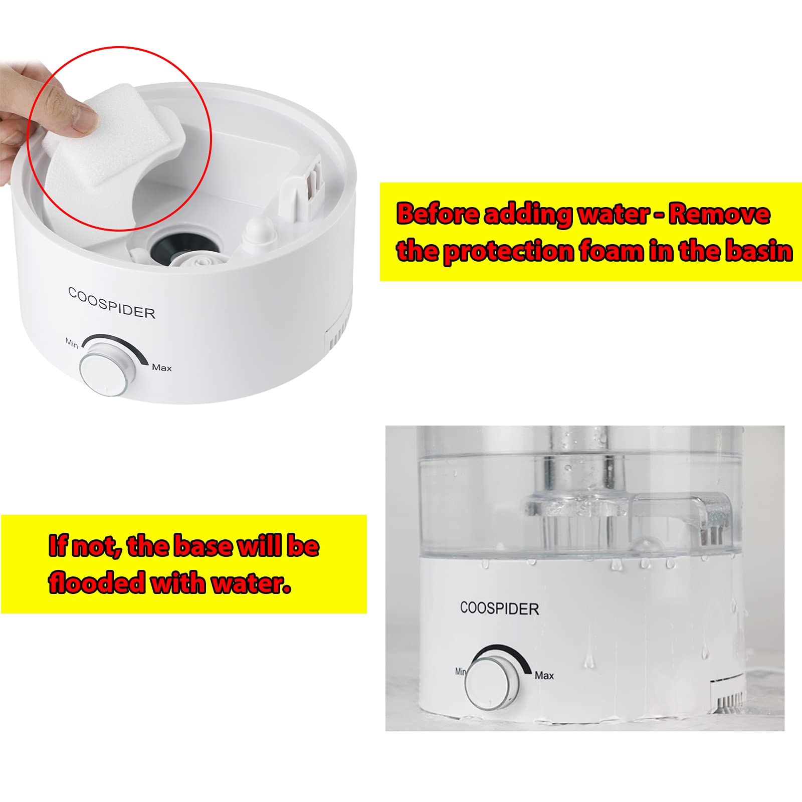 Coospider Top Fill Reptile Fogger Terrariums Humidifier Fog Machine 4.2L Large Size Perfect For Various Reptiles/Amphibians/Herps/Paludarium/Vivarium