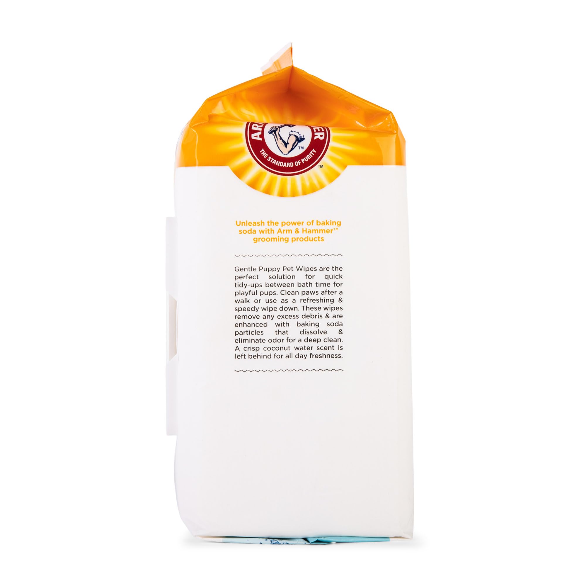 Arm & Hammer For Pets Gentle Puppy Bath Wipes, Coconut Water All Purpose Puppy Cleaning Wipes Remove Odor & Refresh Skin For Pets Gentle Tearless Pet Wipes 100 Count, (Pack Of 3)