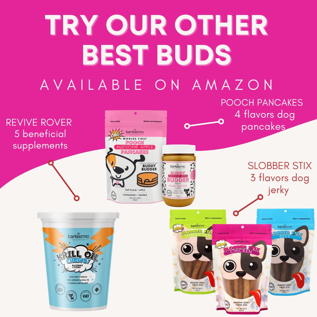 BUDDY BUDDER Birthday Bash, 100% Natural Dog Peanut Butter, Healthy Dog Peanut Butter Treat, Made in USA (17oz)