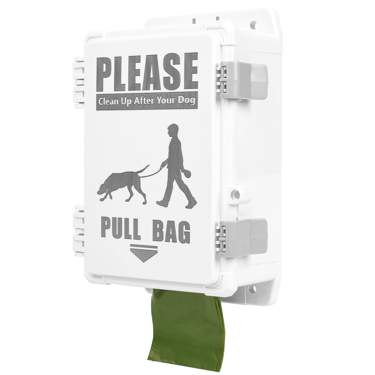 Dog Poop Bag Dispenser, Waterproof Outdoor Dog Bag Dispenser Holds Up To 8 Rolls Of Waste Bags, Outdoor Wall, Stake, Pole, Fence Mounted (Only Dispenser)