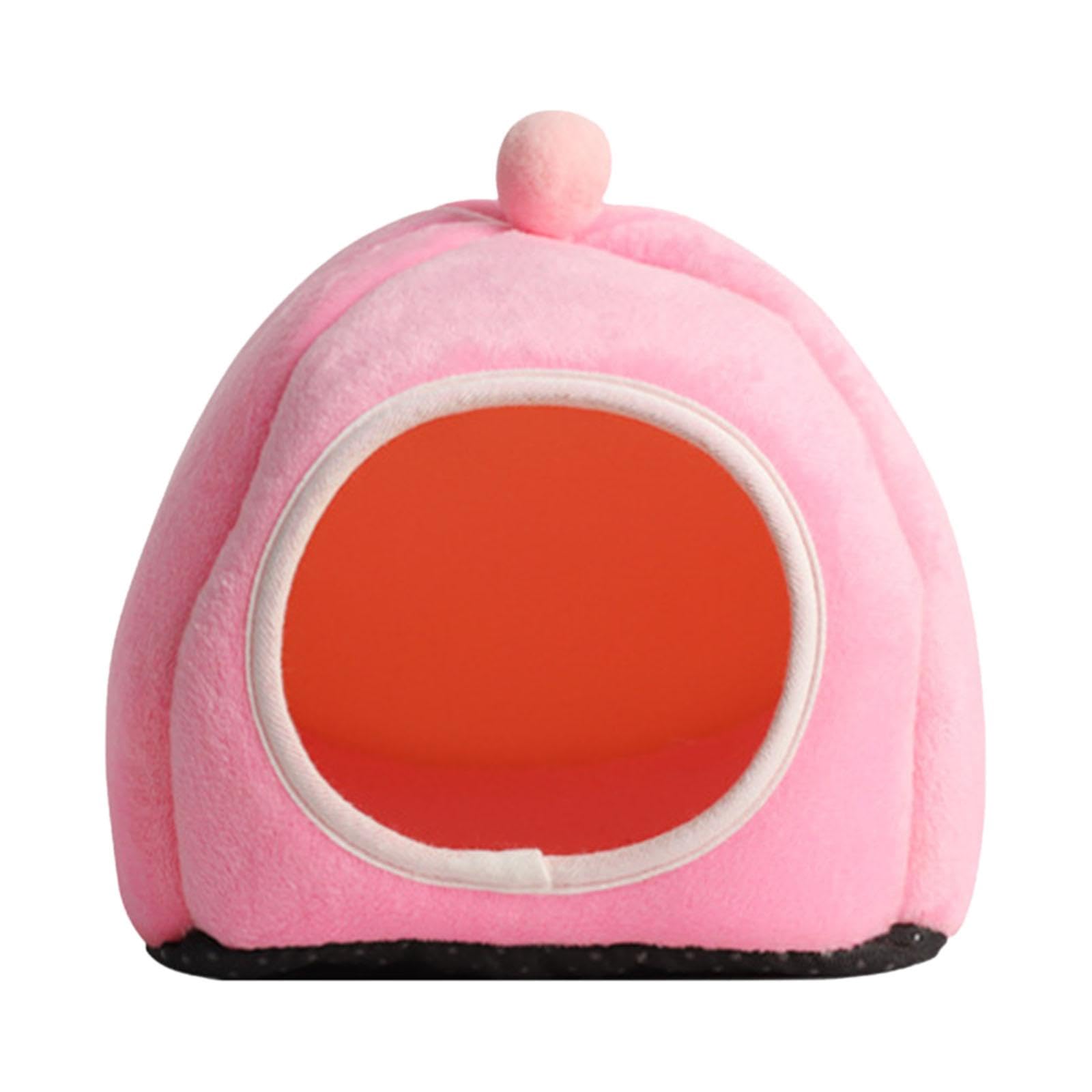 bnf Semi Closed Hamster Nest Hedgehog Chinchilla Guinea Pig House for Guinea Pig Pink | Pet Supplies | Cat Supplies | Beds