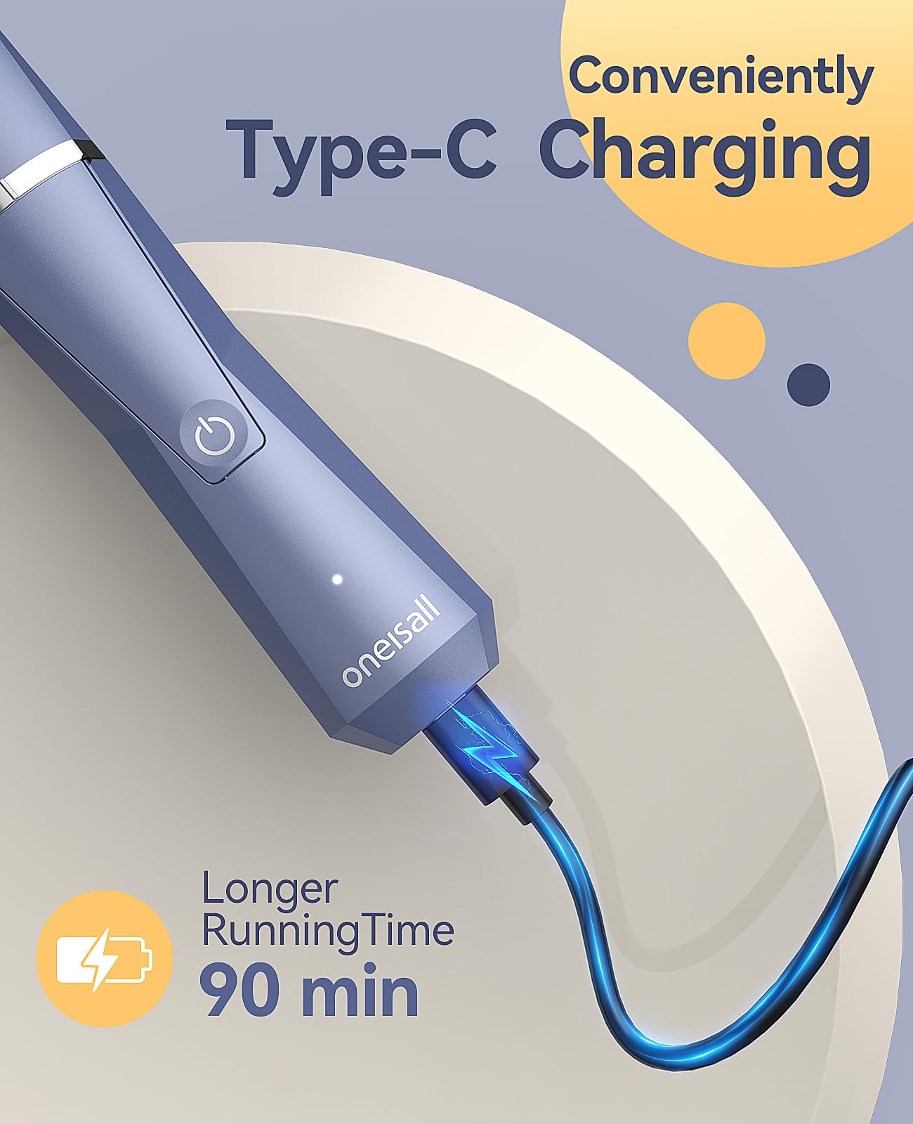 Oneisall Dog Clippers Grooming Kit 4 In 1, Low Noise Dog'S Paw Trimmer&Nail Grinder,Ipx7 Waterproof Cordless Puppy Trimmer Shave