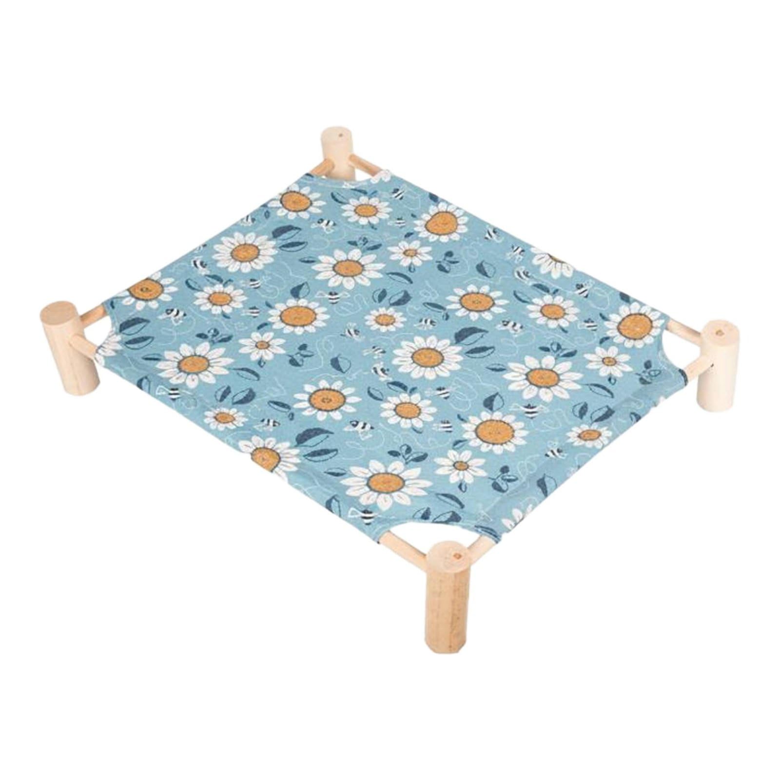 Raised Dog Bed Detachable and MachineWashable Raised Cooling Pet Cot Elevated Cat Bed Reversible Cooling Pet Cot Breathable, L,