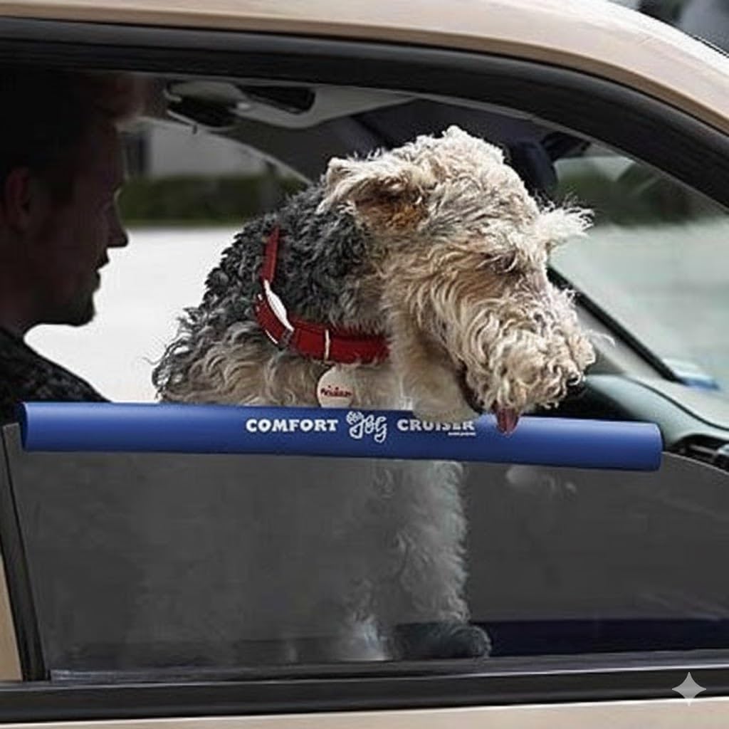 Comfort Cruiser Dog Window Bumper Cushion, 18 Inches Long, Made in USA, No Tools Required