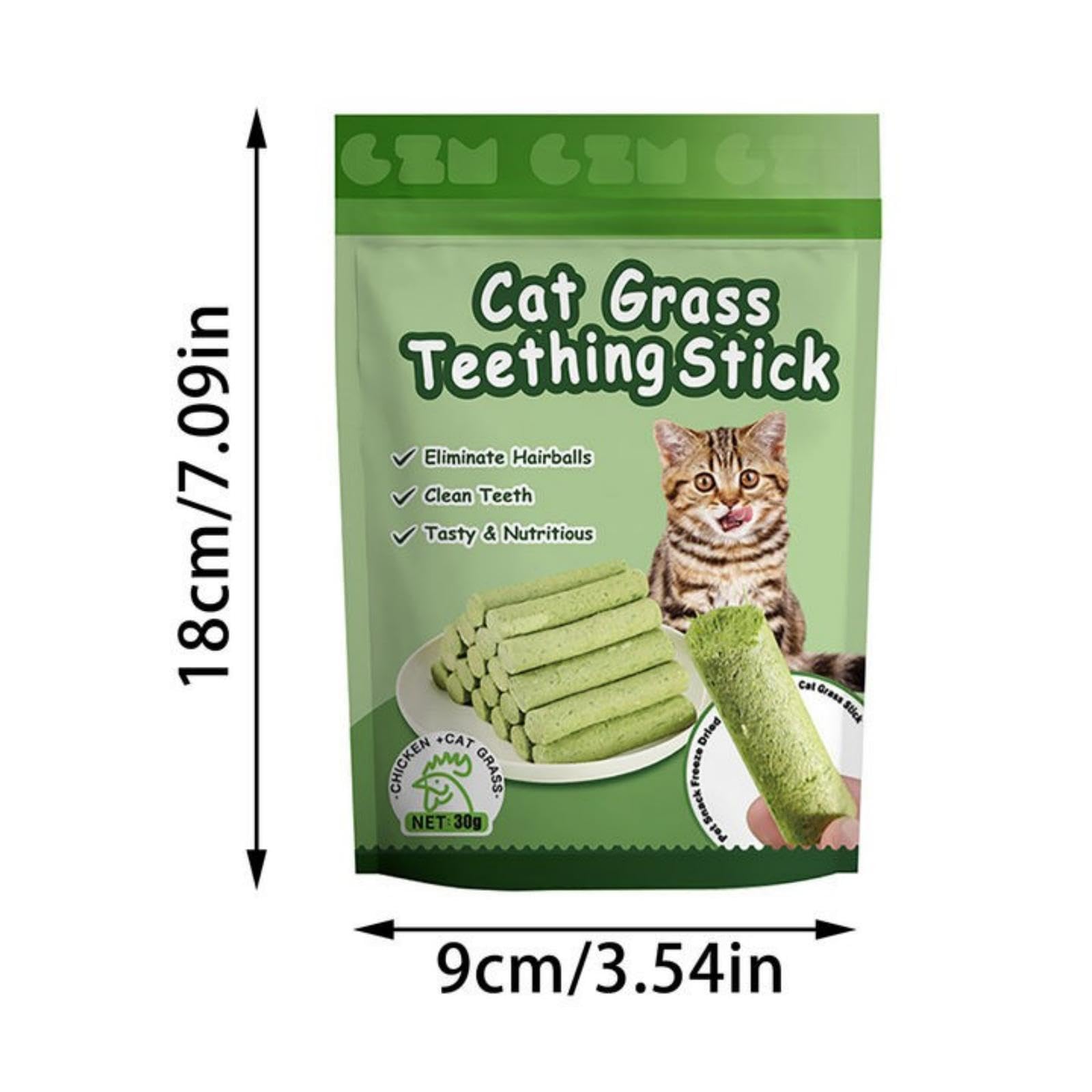 2024 New Cat Grass Teething Stick, Cat Grass Sticks For Increase Appetite And Hairball Removal And Cat Teeth Cleaning, Cat Grass