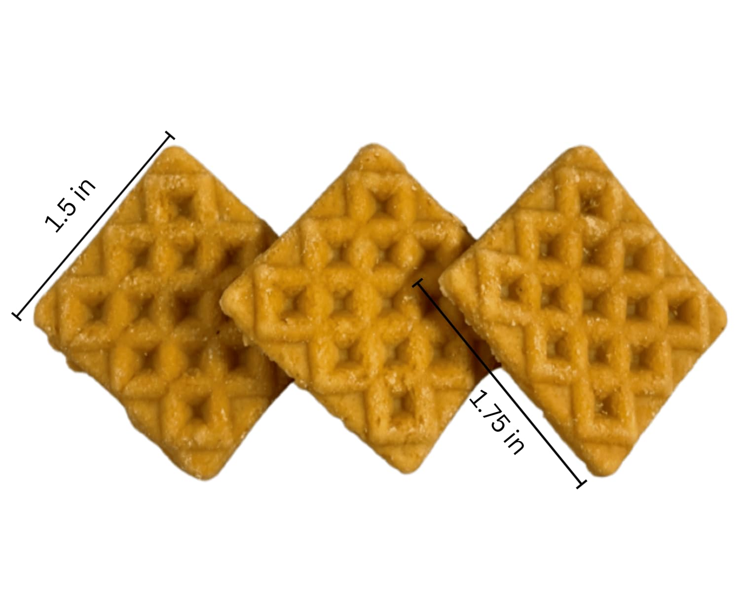 Farmland Traditions Chicken & Waffle Bites, Gluten-Free Dog Treats, Made in USA for All Breeds & Sizes, 1 Pound Bag