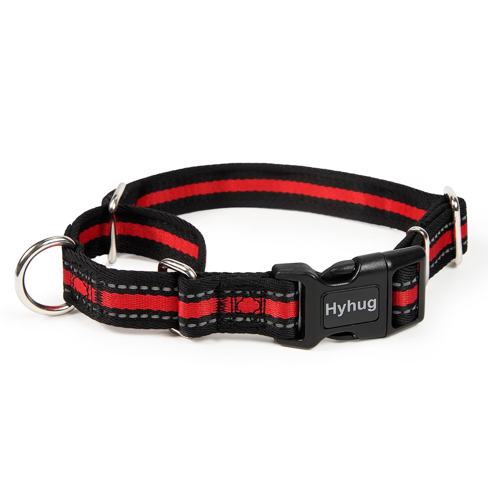 Hyhug Reflective Martingale Dog Collar With Quick Release Buckle, Colorfast, Heavy Duty, Anti-Escape, Training No Slip Adjustabl