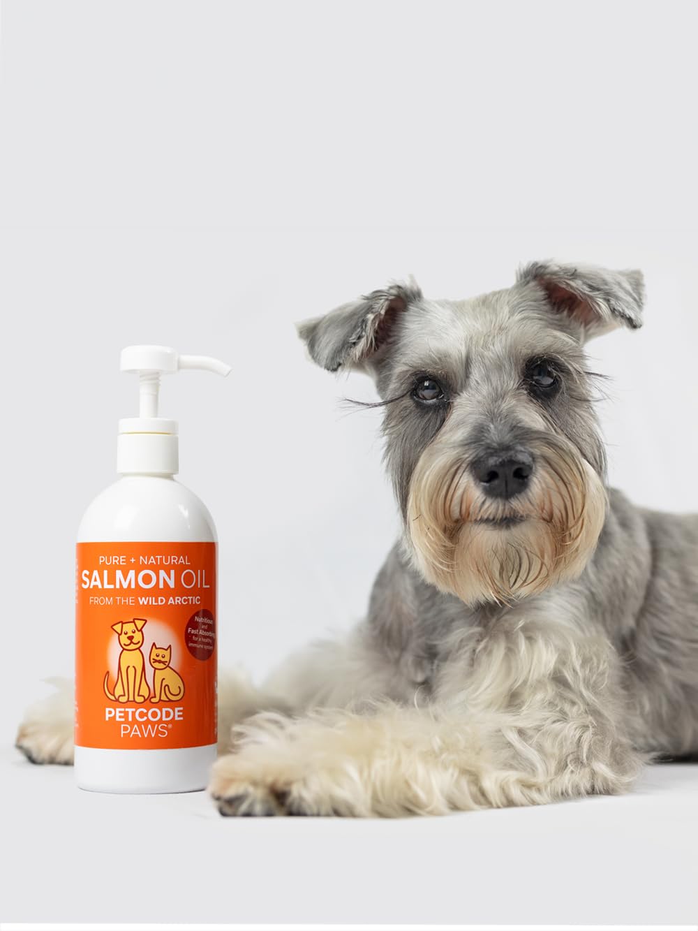 PETCODE PAWS 100% Pure + Natural Salmon Oil from The Wild Arctic for Dogs and Cats (32 OZ)