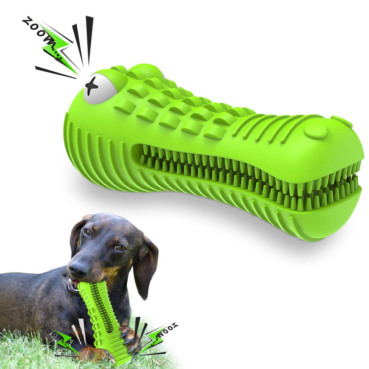 cutiful Dog Toys for Aggressive chewers Large Medium Breed Dog chew Toys Dog Toothbrush Nearly Indestructible Squeaky Interactiv