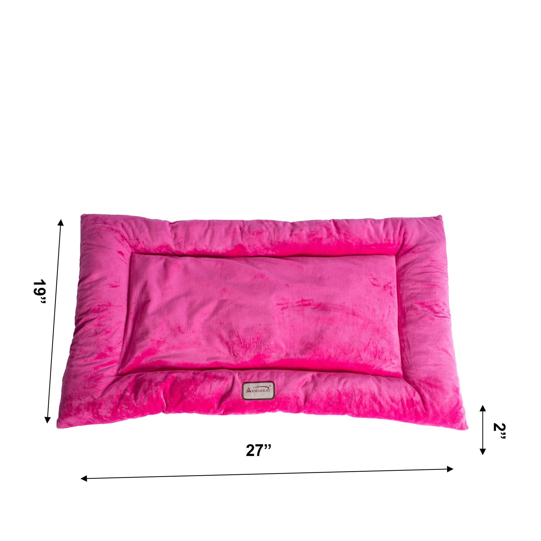 Armarkat Pet Bed Mat 27-Inch By 19-Inch By 2.5-Inch M01-Medium, Pink