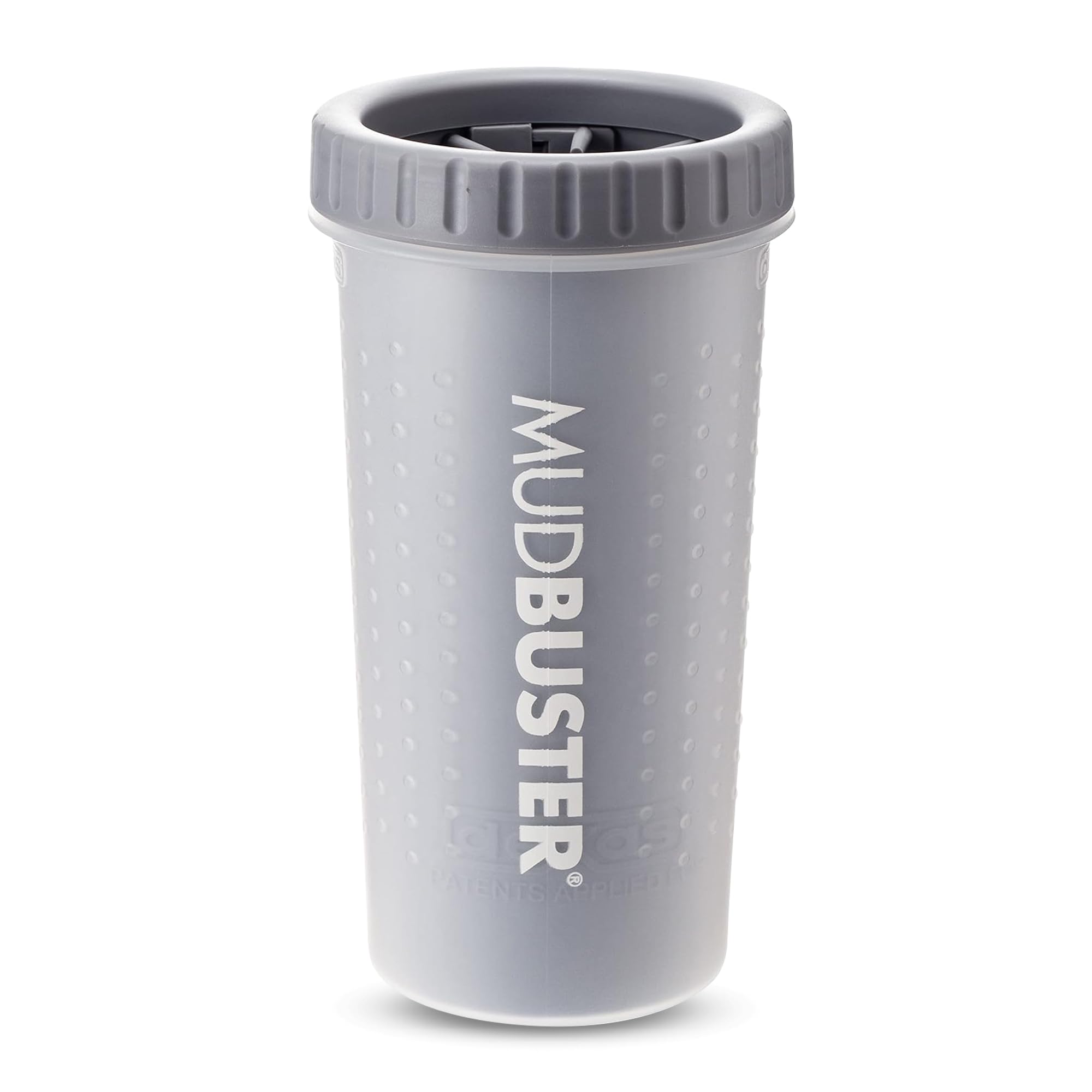 Dexas Mudbuster Portable Dog Paw Washer/Paw Cleaner, Large, Light Gray