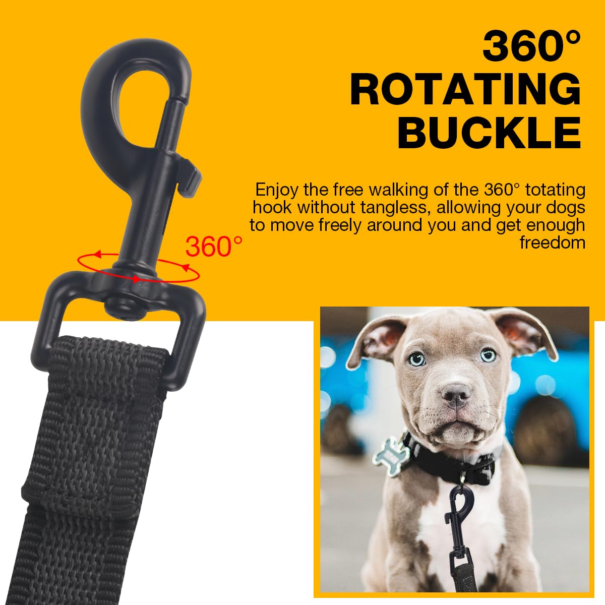 Dkmambo 6Ft Dog Leash With Anti-Slip Handle