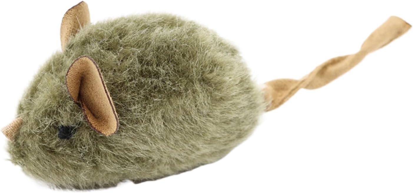 Rvpaws Mice Cat Toys  Kitten Chewing Plush, Squeak Bite Toy | Realistic Mous Interactive Figure, Soft Pet Playsst Accessory Set