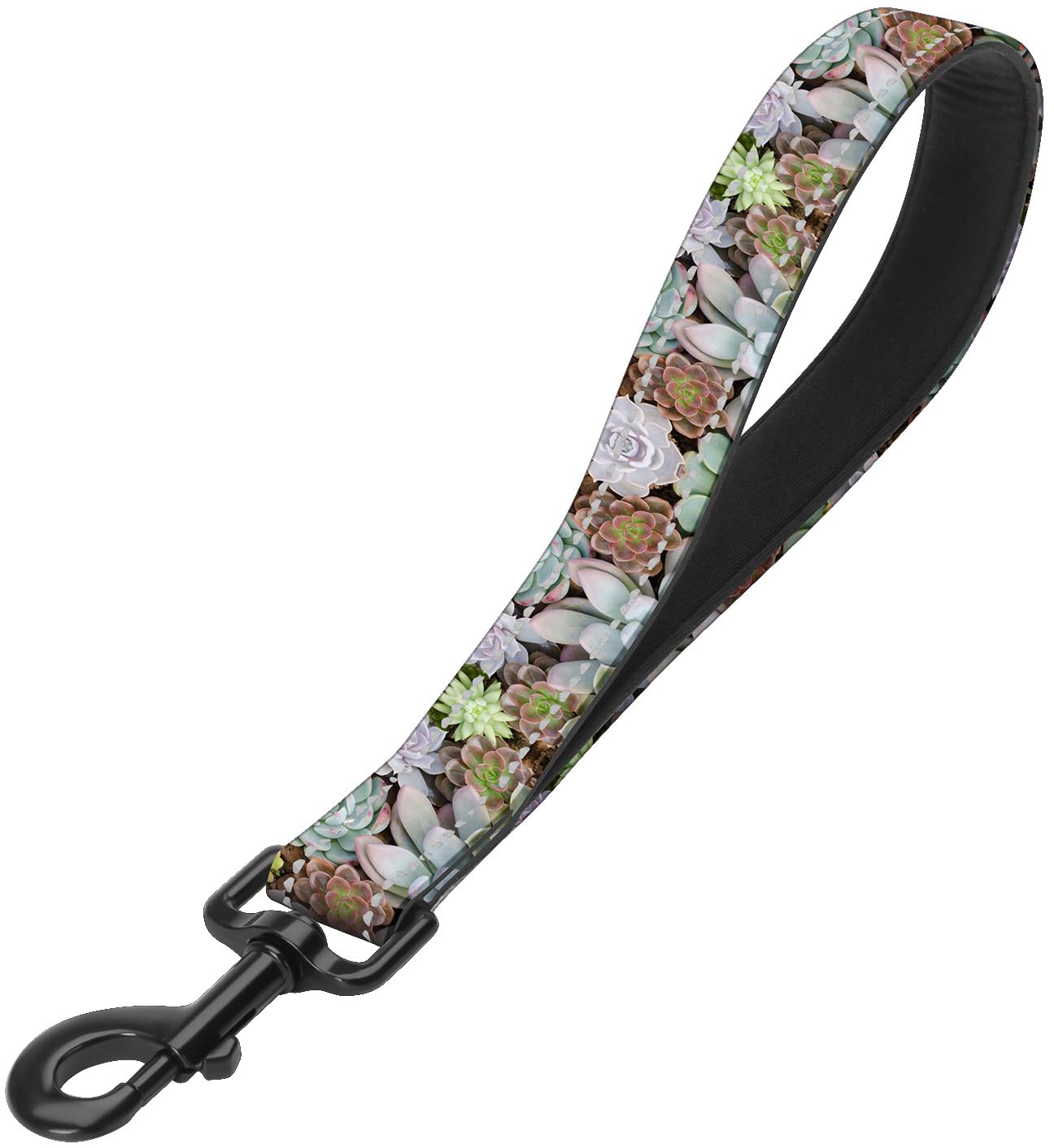 Reflective Nylon Padded Handle Short Dog Leash - For Large And Medium Sized Dogs