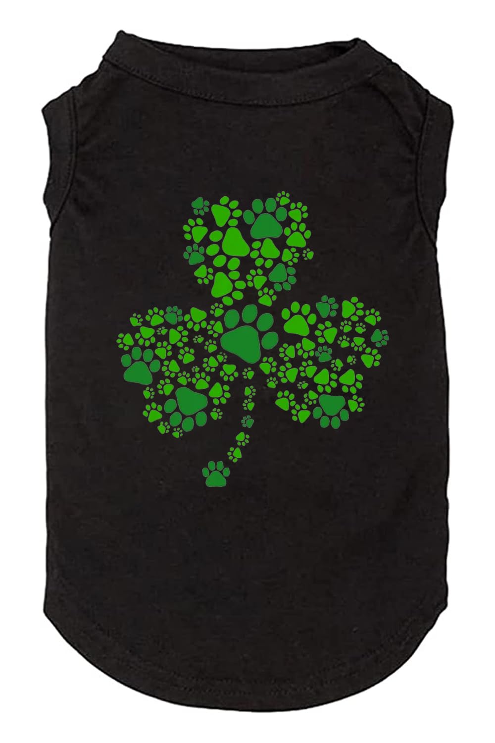 Dog Apparel Lucky Boy Letter Print Clover Shirts For Small Large Dog Vest Puppy Gift St Patrick'S Day Costume(Xx-Large,Black02)