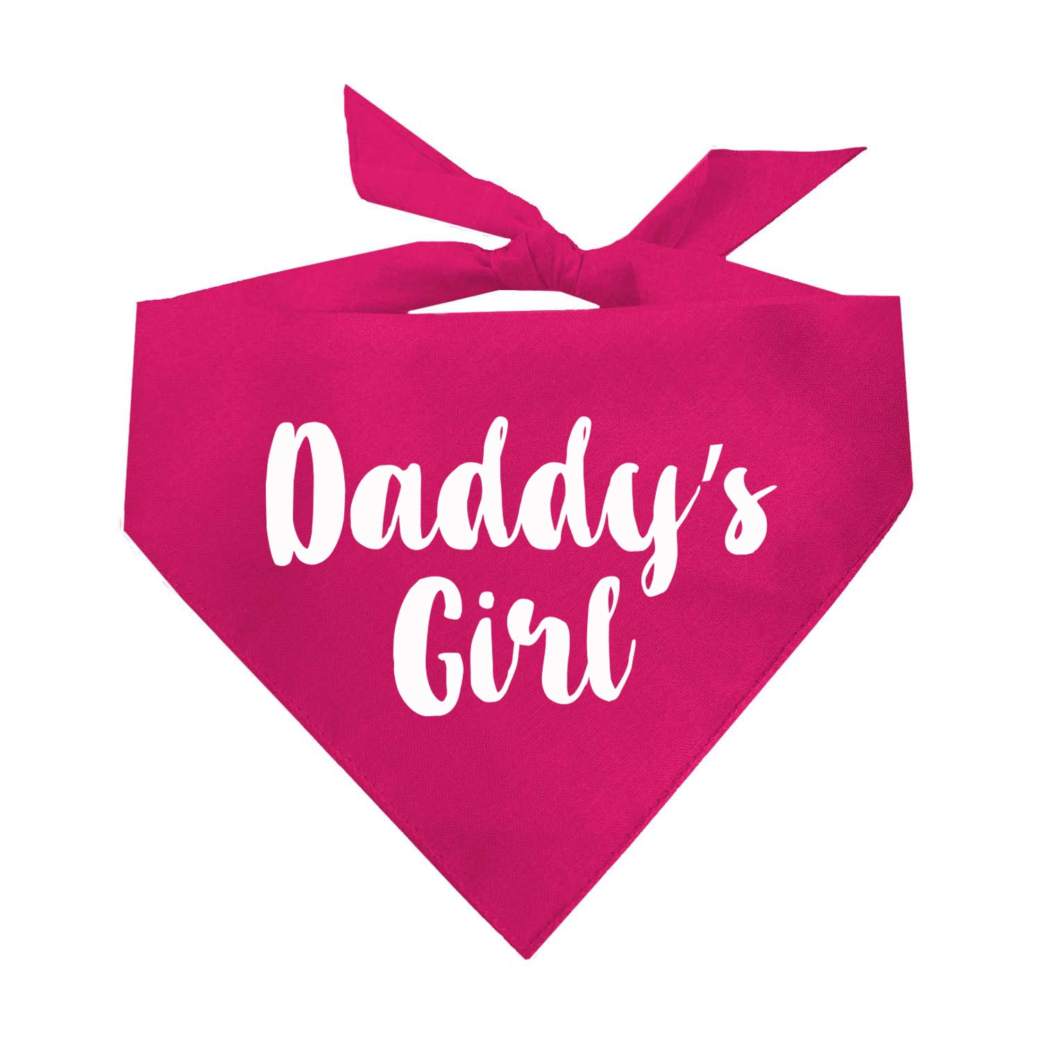 Daddy'S Girl Father'S Day Dog Bandana (Hot Pink, Xs 5)