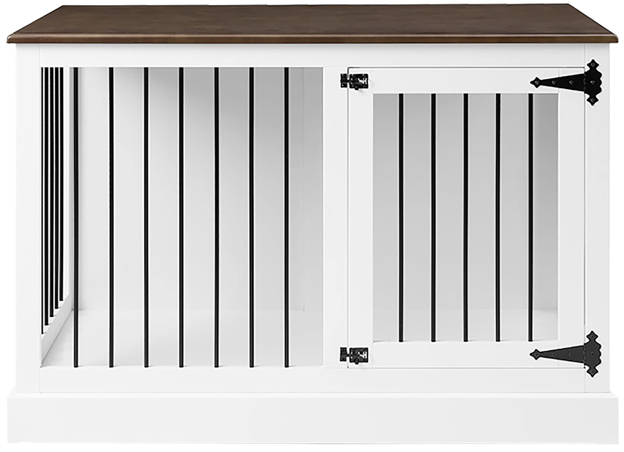 Crosley Furniture Winslow Small Dog Crate Credenza, 44.5"x30"x30.3", Engineered Wood, White, Model CF4502-WH