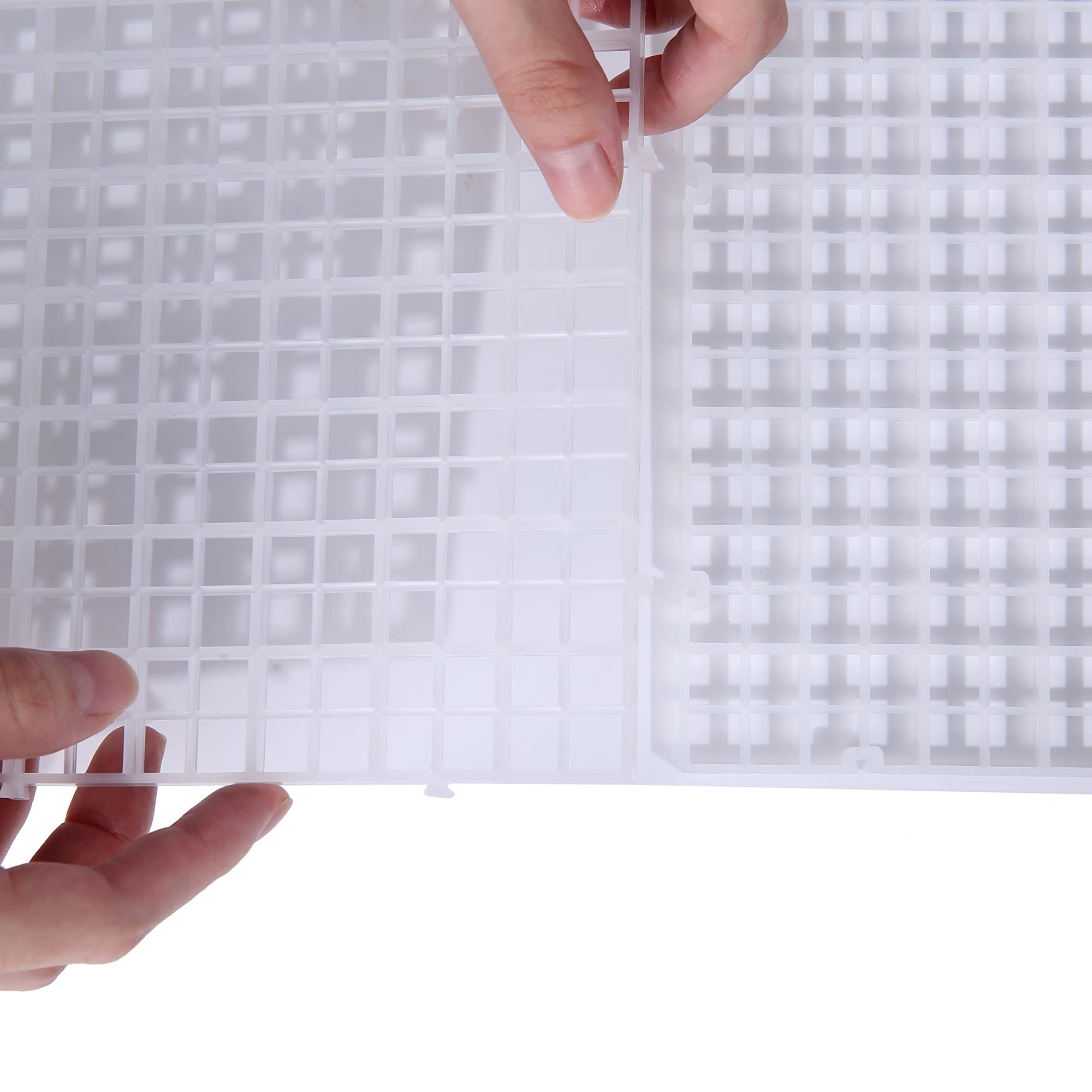 Aquarium Fish Tank Bottom Isolation, Grid Divider Tray Egg 4 Pcs (S 4pcs)