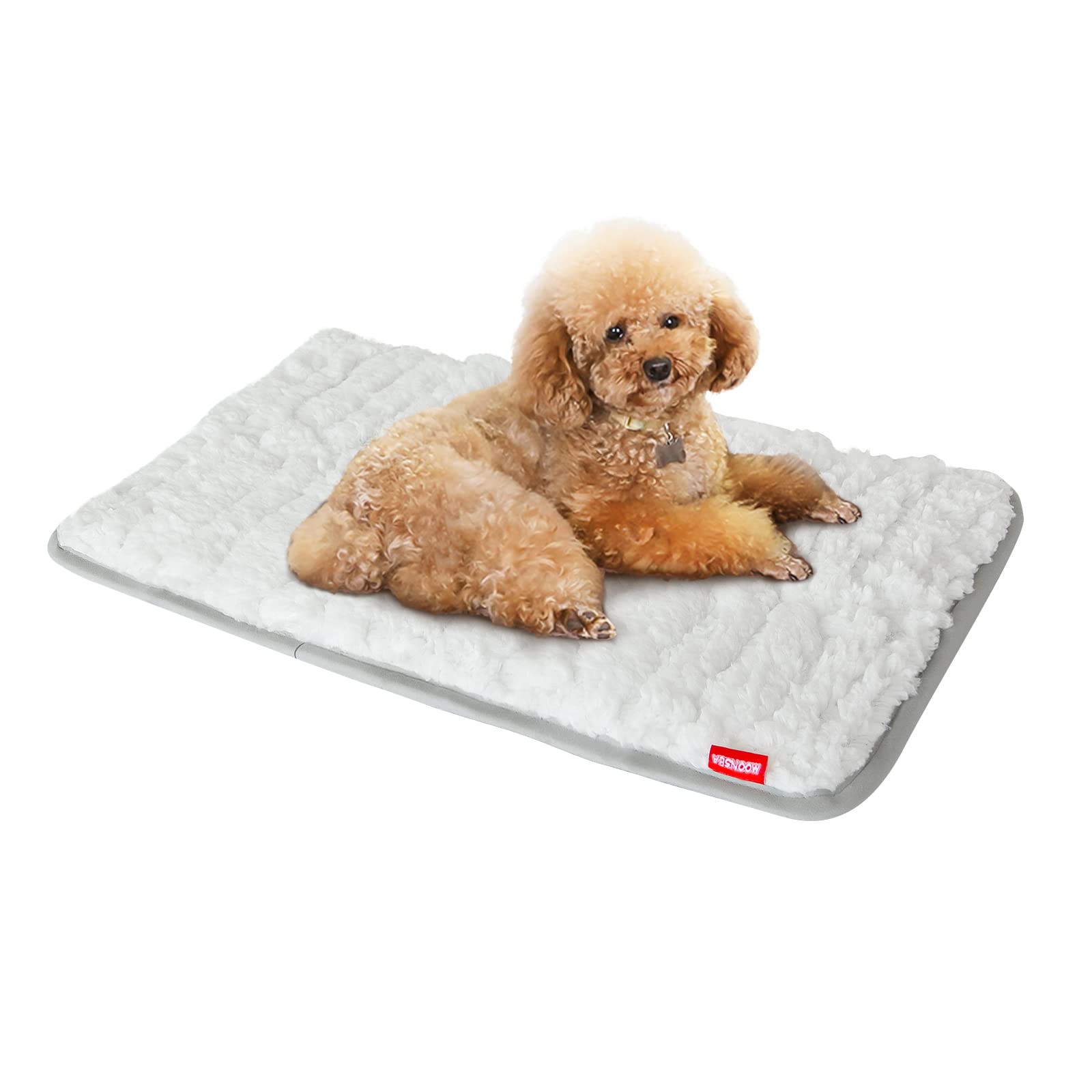 Dog Bed Crate Mat(21'' X 14''), Soft Plush Dog Bed Pad Machine Washable Crate Pad, Dog Sleeping Mat with Anti Slip Bottom