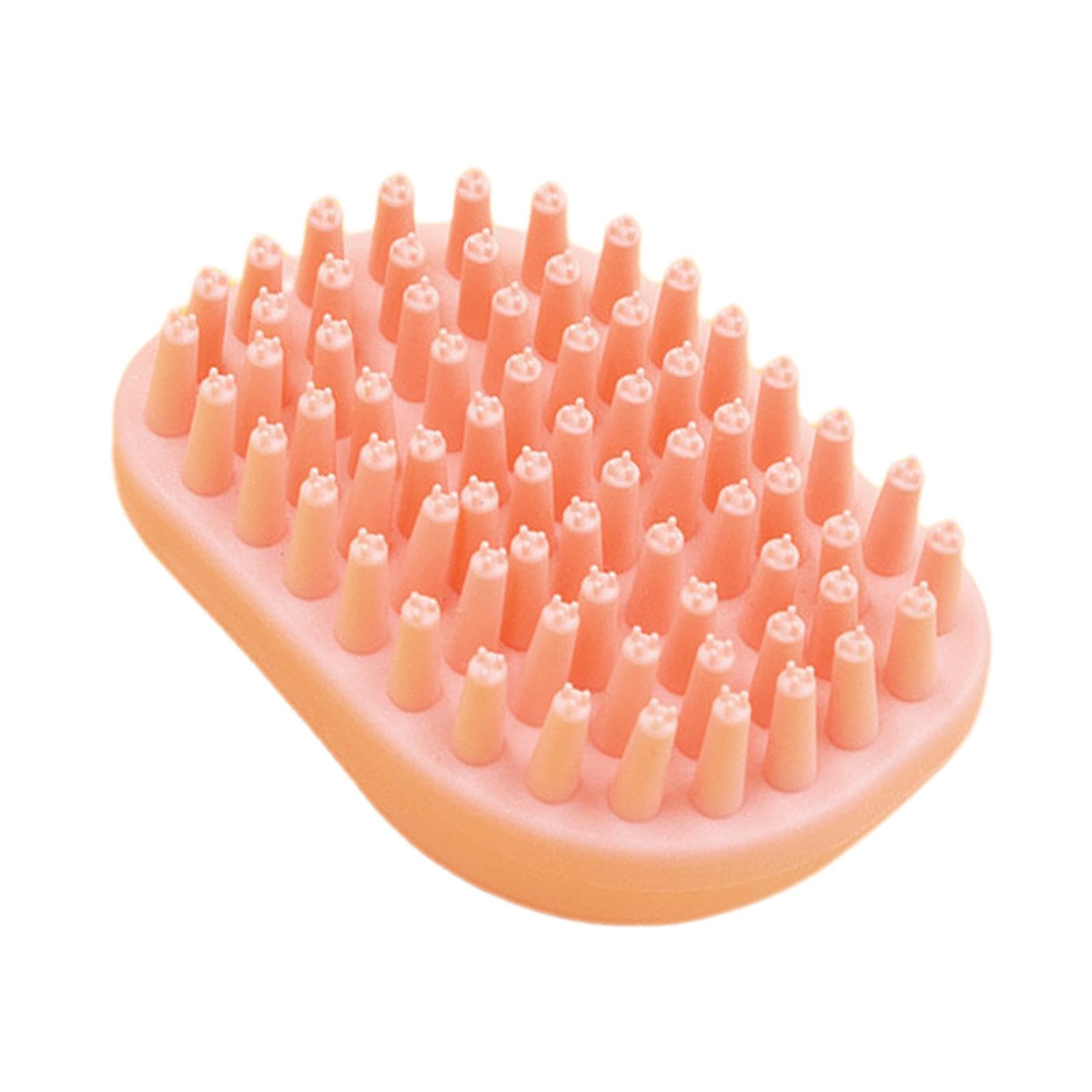 ECOMISTIQ Pet Massage Brush Dog Bath for Washing Removes Loose Shed Pink| Brushes Combs & Rakes| Grooming | Supplies |Pet