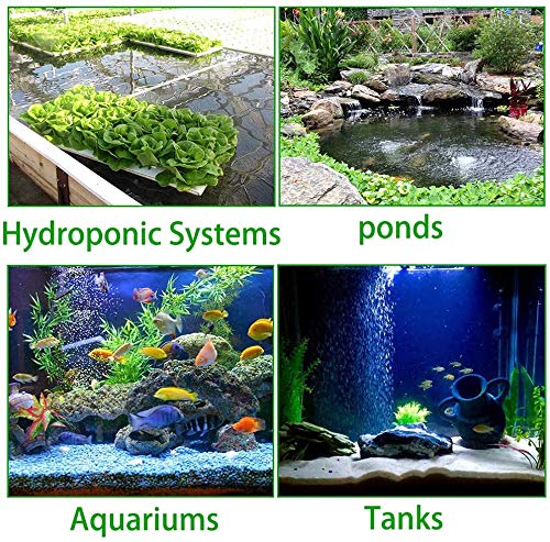 Pinvnby Pivby 4.2-Inch Air Stone Disc Bubble Diffuser With Suction Cups For Oxygenation In Fresh/Saltwater Tanks, Ponds, Hydroponic, Aquaponics, And As A Decorative Airstone For Aquariums (6 Pcs)