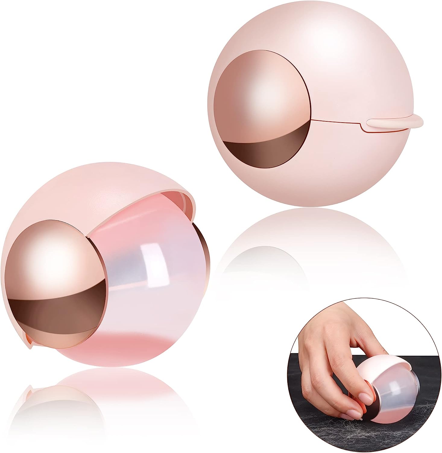 Maycreate Washable Reusable Lint Roller Ball, Sticky Portable Pet Hair Removal Tool For Clothes, Portable Dog Cat Hair Remover R