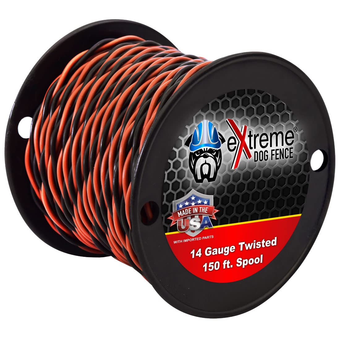 150Ft Roll 14 Gauge Heavy Duty Professional Grade Twisted Dog Fence Wire - Compatible With All Brands