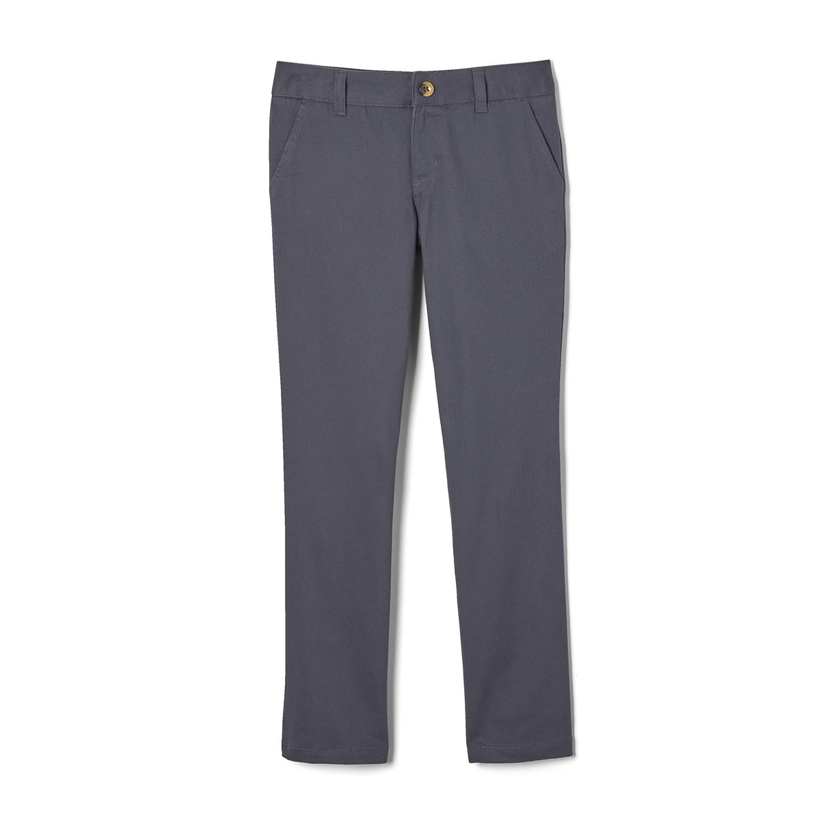French Toast Big girls Straight Leg Pant, grey, 12