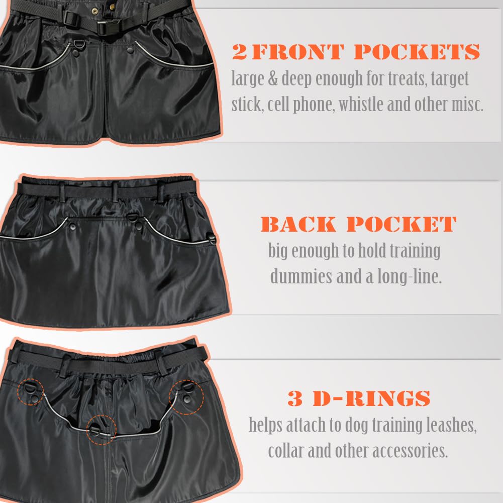 Suweisua Dog Trainer Vest For Men Women With Big And Deep Pockets, Pet Handler Waist Treat Pouch Apron Design Of For Holding Dog