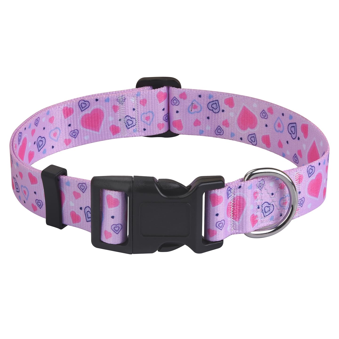 Hqyddmi Dog Collar For Large Dogs, Soft Comfy Pet Collar For Small Medium Large Dogs, Geometry Pattern For Boy Girl Puppy Dogs(L