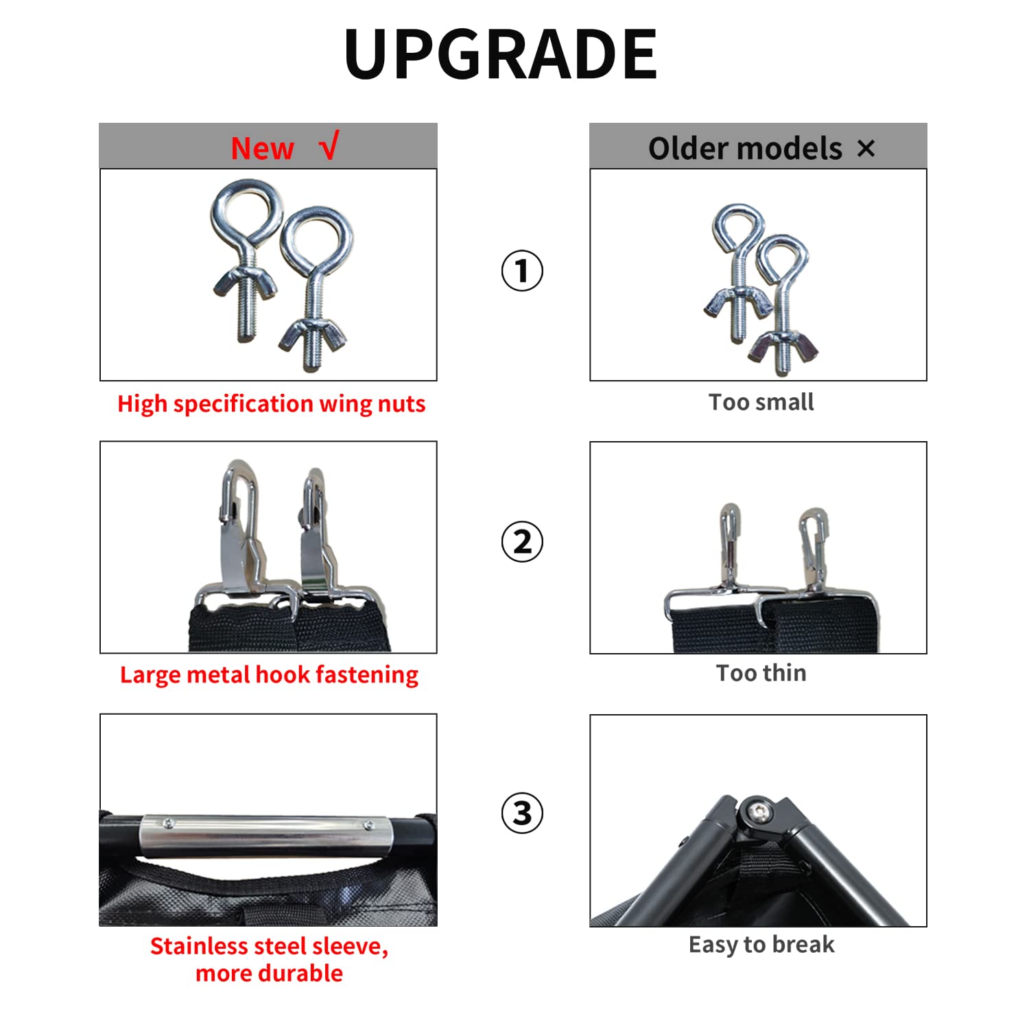TUNTROL 45x22 Inch Large Dog Stretcher with Noiseless Wheels, 250lbs Capacity Pet Transport Trolley, Black Animal Gurney Carrier