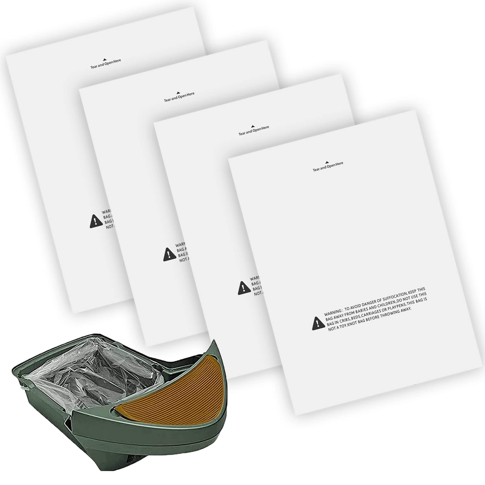 120 Pack Waste Drawer Liners Compatible With All Litter-Robot Models, 9-11 Gallons Replacement Liners, Custom Compatible With Litter-Robot Waste Drawer