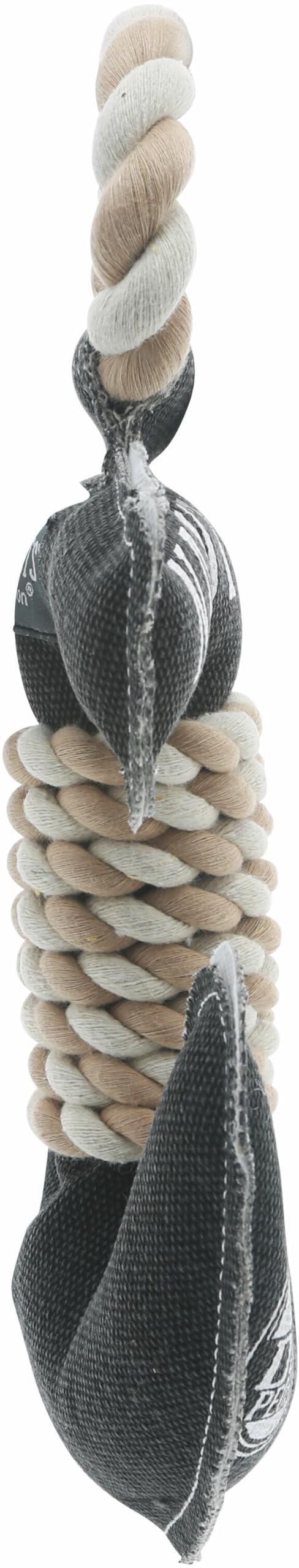 Pavilion Gift Company Pavilion-Nauti Anchor 13 Inch Large Tug Of War Rope Sturdy & Durable Canvas Dog Toy, Grey