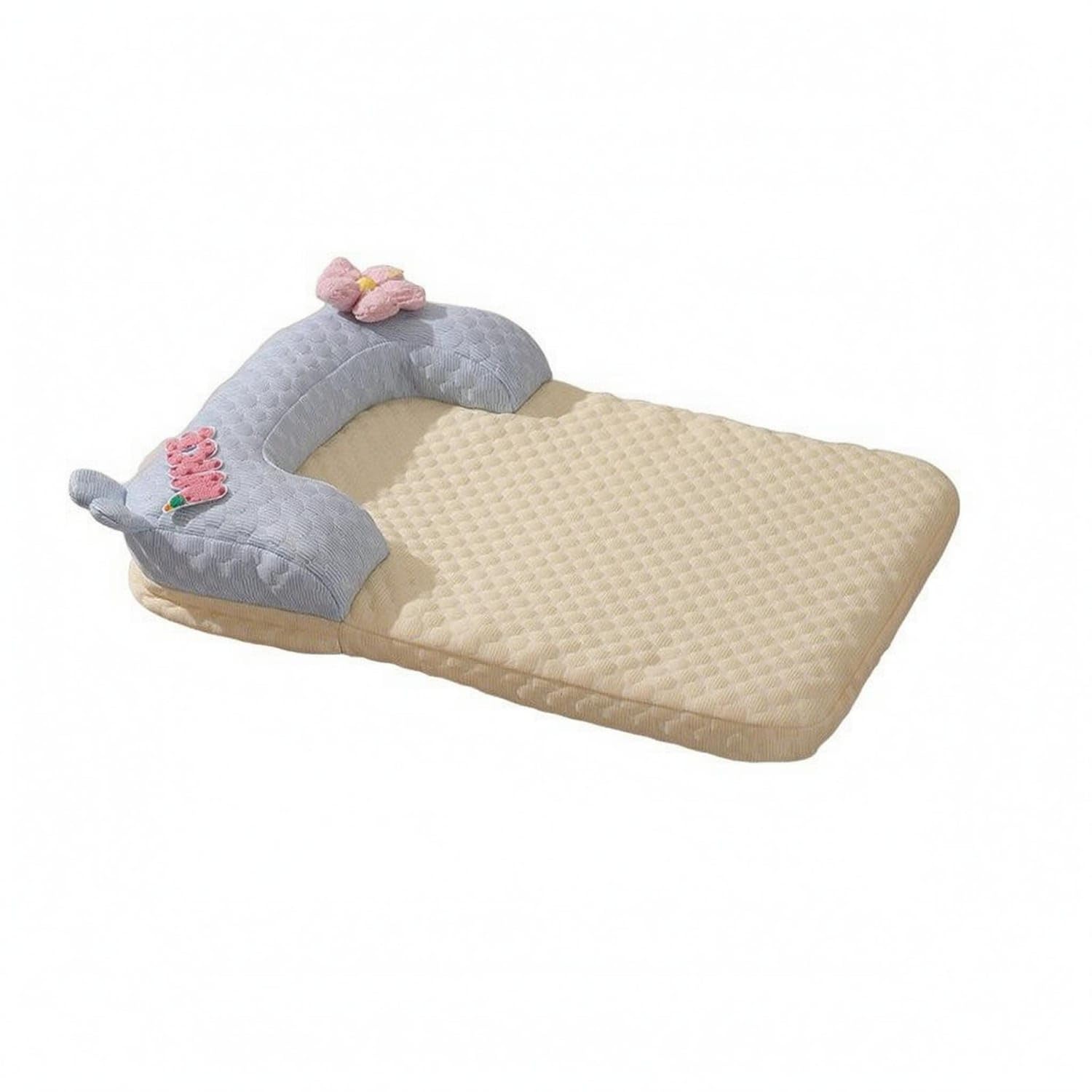 STYLEHEAVEN Rectangular PillowEdge Pet Bed Soft Fabric Cooling Dog Bed Rounded Corners Pet Cooling Mat Stitched Edges, Yellow P