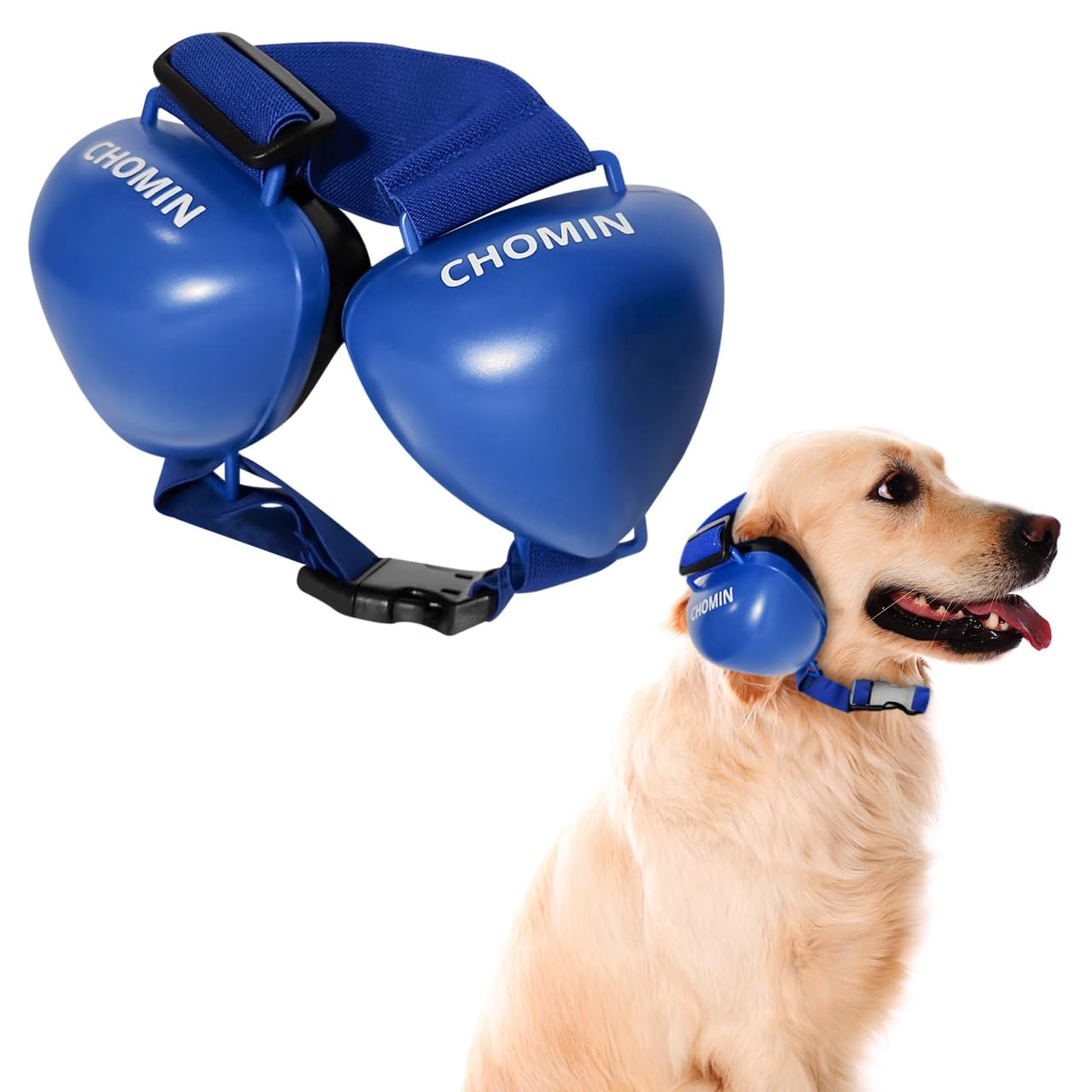 CHOMIN Dog Ear Muffs for Noise Protection, 29dB NRR Dog Earmuffs, Noise Cancelling Headphones for Dogs, Ear Plugs for Hearing Pr