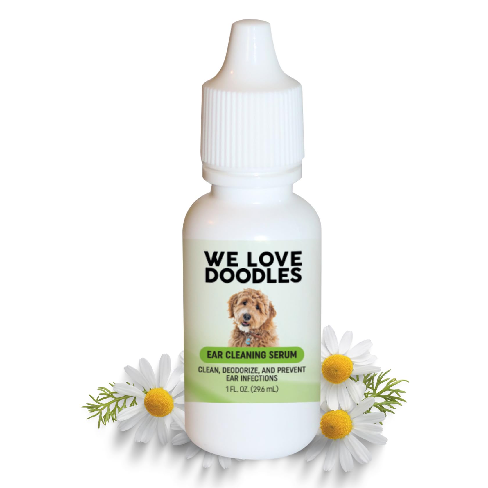 We Love Doodles Dog Ear Serum | Organic | Made in The USA | Ear Drops for Dogs | Pet Wash Solution Ear Cleanser | Gets Rid of It