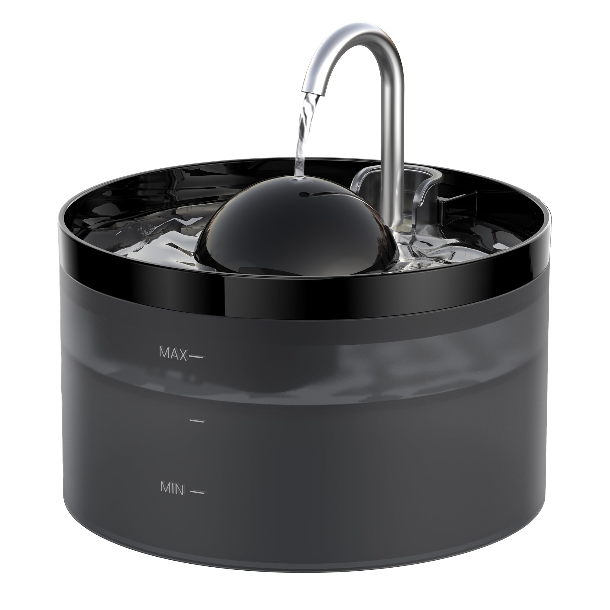 108Oz Cat Water Fountain, Pet Waterer Fountain With Ultra Silent Pump, Activated Carbon Filter Keep Water Fresh, Faucet Design, 