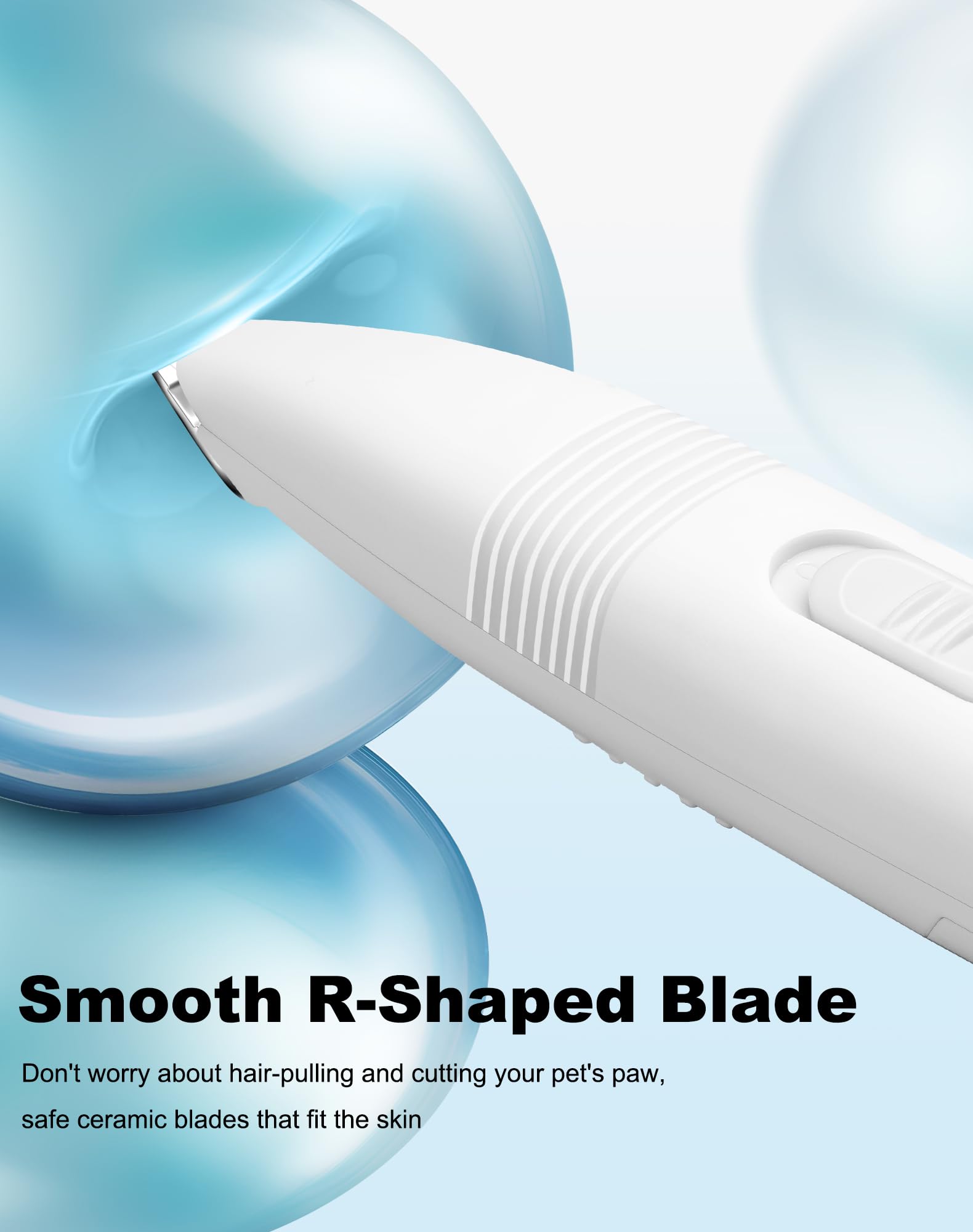 Lexflext Dog Grooming Clippers, Dog Paw Trimmer With Detachable Ceramic Blade For Trimming Small Areas Of Pet 'S Hair, Low Noise