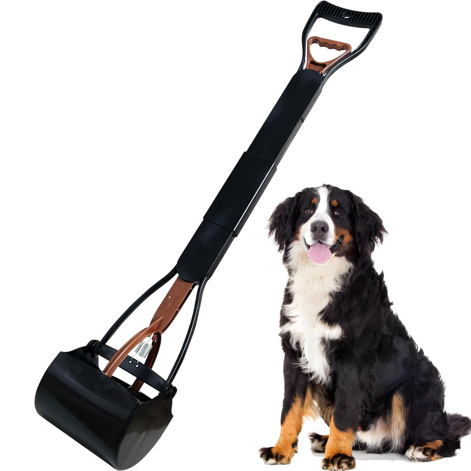 Ienjoyed Pooper Scooper, Large Pooper Scooper For Dogs Heavy Duty, Dog Pooper Scooper With Long Handle & High Strength Durable S