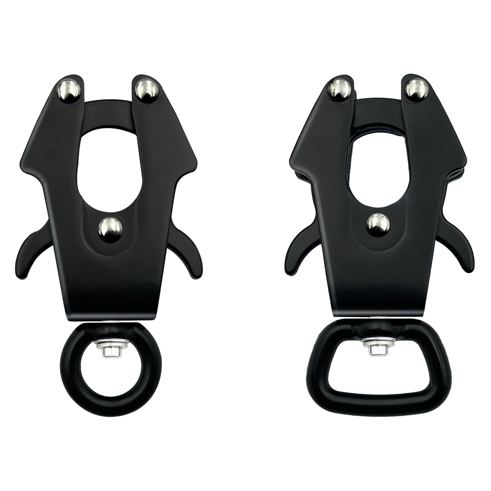 2 Pcs Frog Clip Dog Leash Clasp 360 Degree Swivel Clip Heavy Duty Quick Release And Locking Dog Leash Buckle For Linking Pet Col