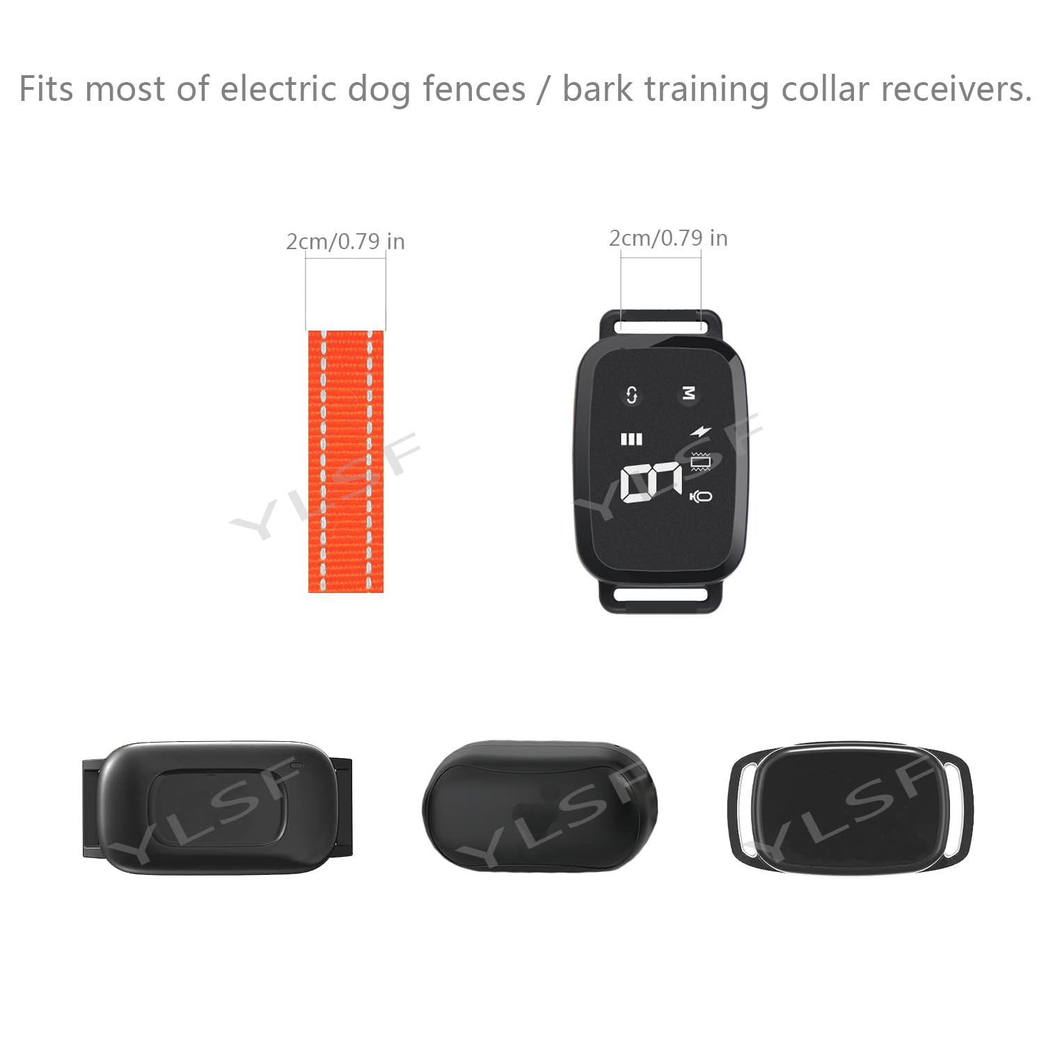 Dog Replacement Collar Strap For Electronic Fence Training Barking Collar Gps Tracker Receivers-Compatible With Nearly All Brand