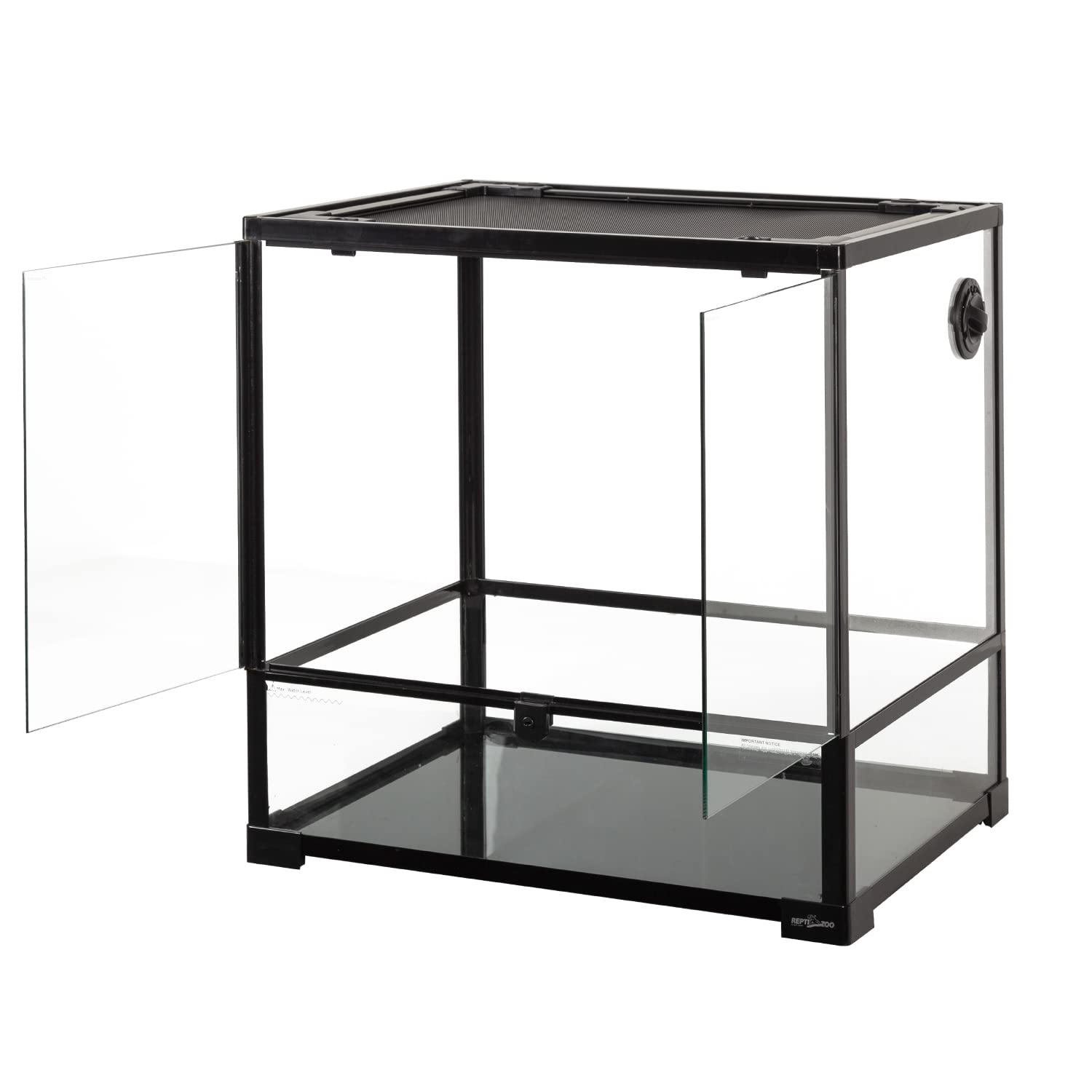Reptizoo 45 Gallon Glass Reptile Terrarium 24'' X 18'' X 24'' Knock-Down Reptile Tank With Double Hinge Door And Top Screen Vent