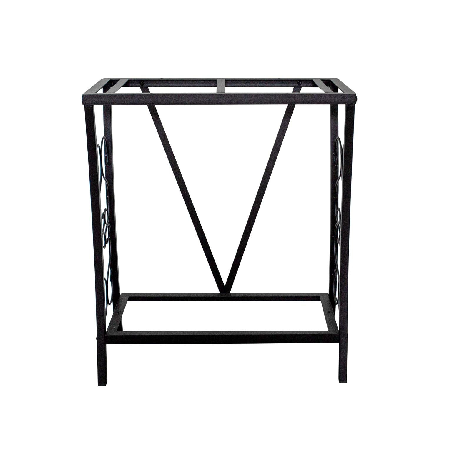Aquatic Fundamentals 20 Gallon Metal Aquarium Stand, Alloy Steel, 24.3" L x 12.5" W, Black, Model 102201-AF